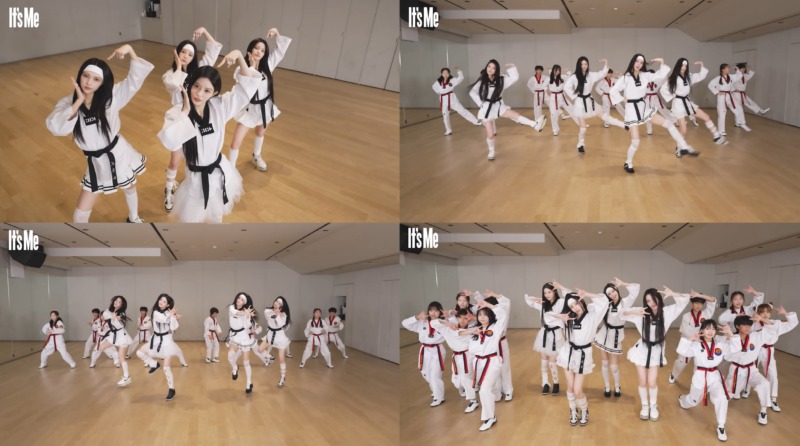 아일릿 'It's Me' (2) 리틀 K-타이거즈 댄스 연습 영상 캡처.jpg